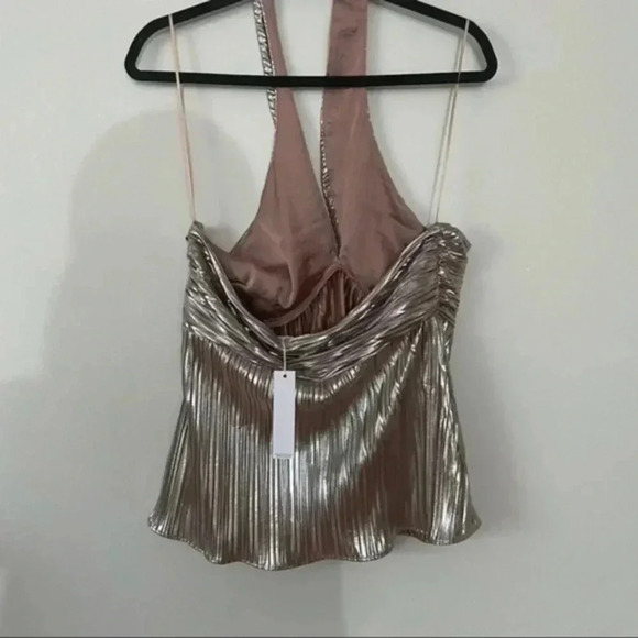 Anthropologie shimmer V Neck Tank Size Large - Picture 5 of 10